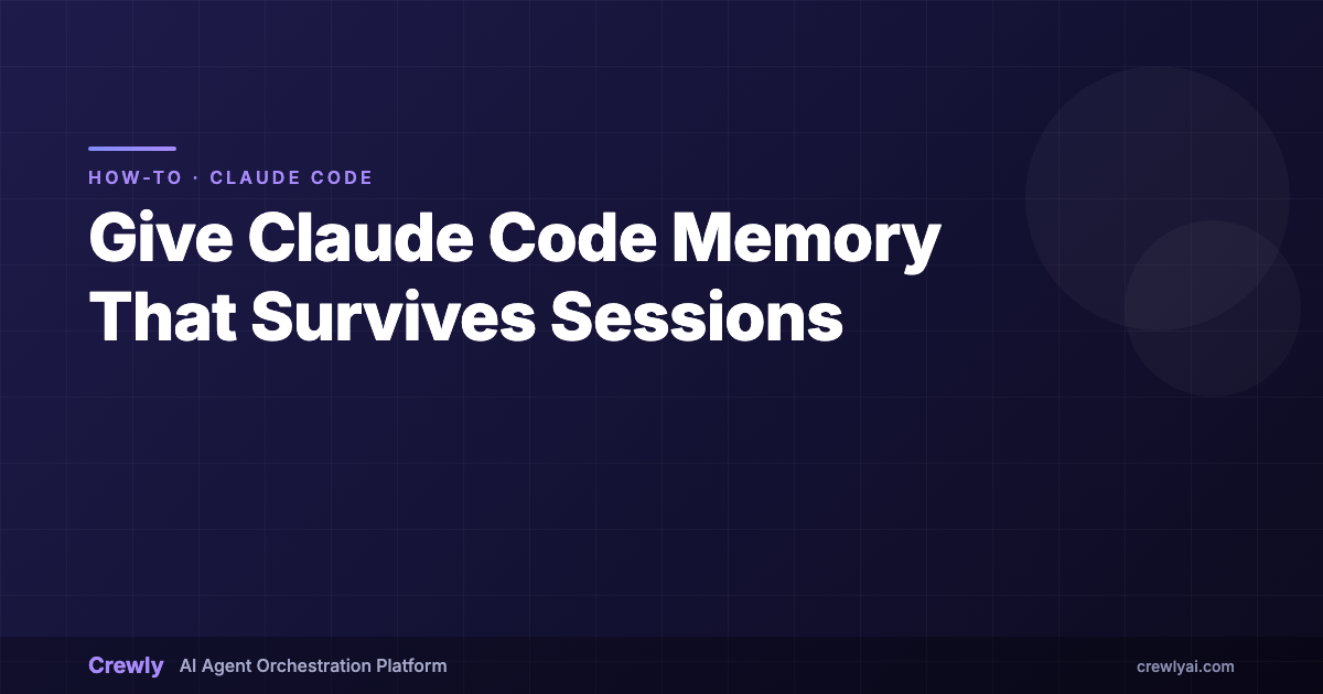 Claude Code Memory: Remember Between Sessions (CLAUDE.md)